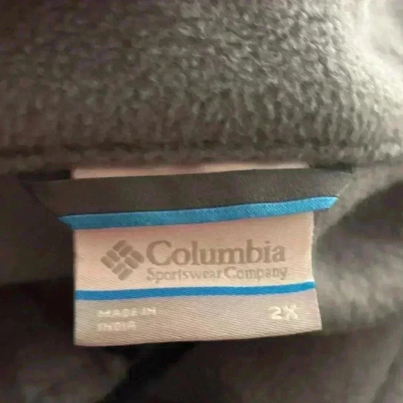 Mens size 2XL Columbia color block fleece jacket, #F584 - Picture 5 of 5